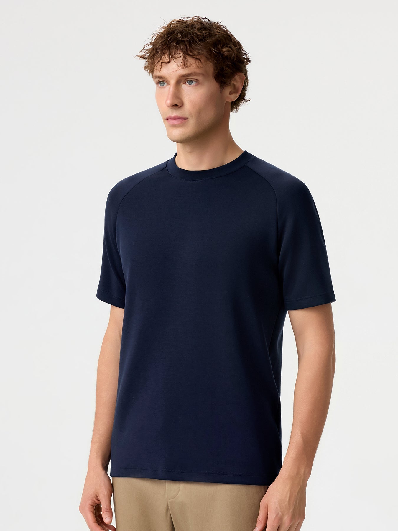 Modal Blend Short-Sleeve Raglan Tee
