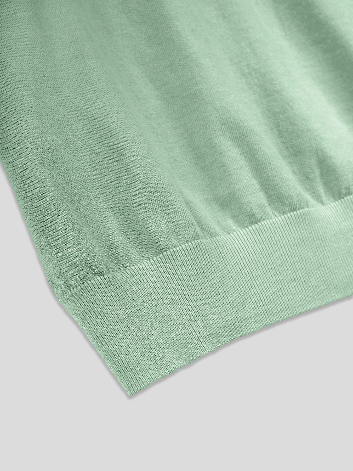 CoolKnit Color Blocked Cuffs Short Sleeve Knitted T-Shirt