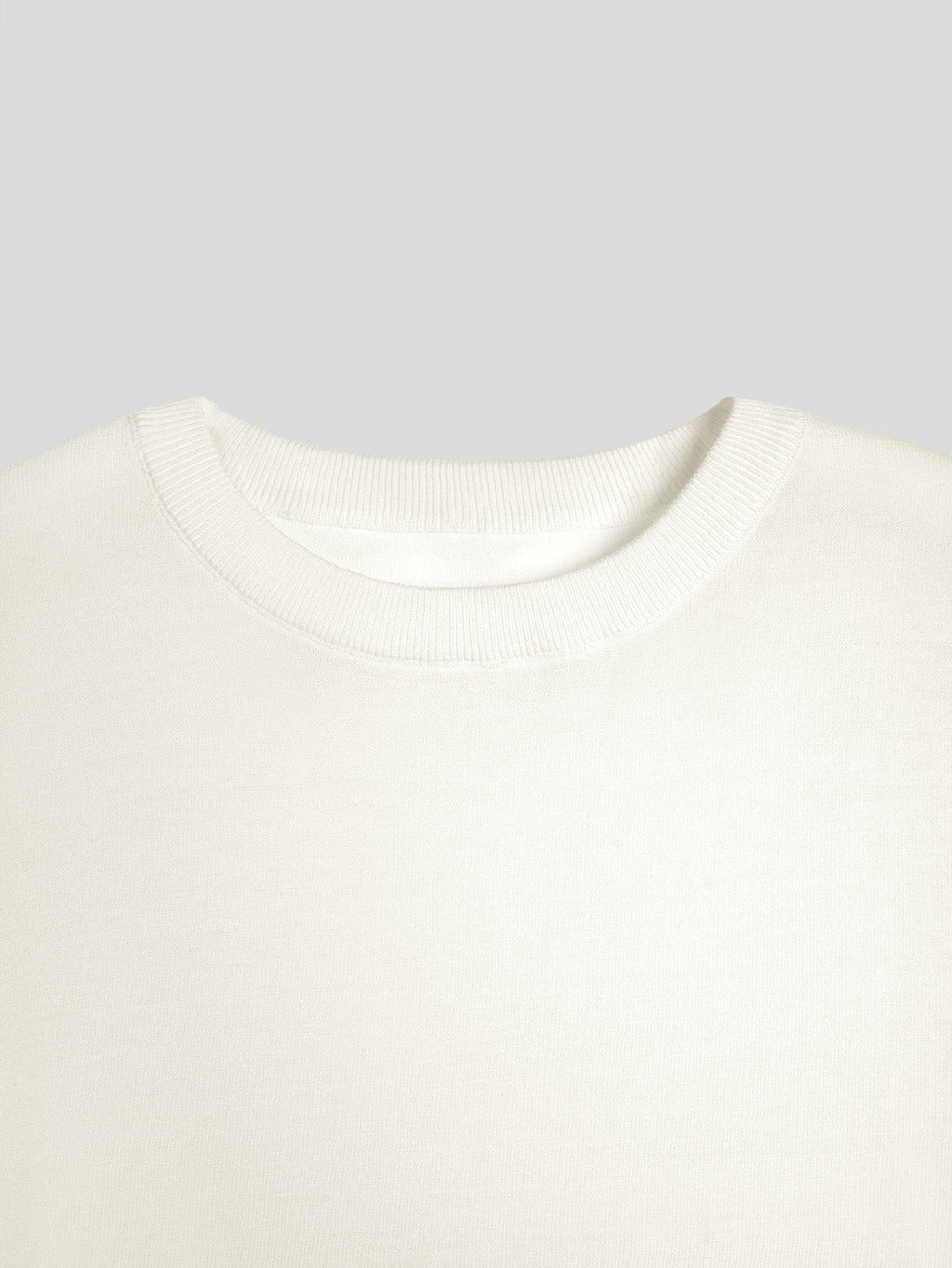 CoolKnit Color Blocked Cuffs Short Sleeve Knitted T-Shirt